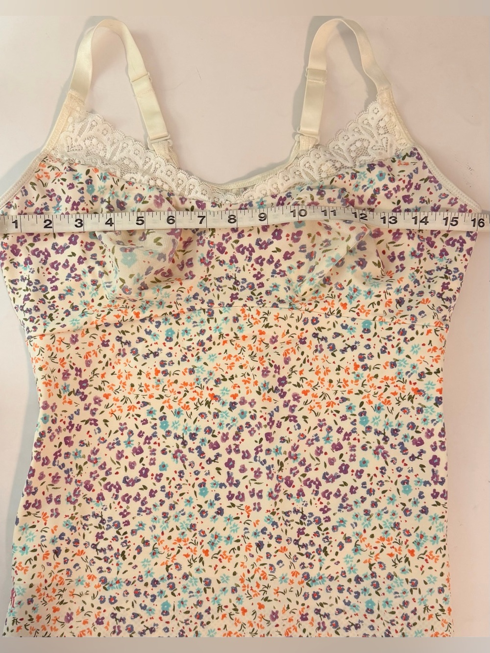 Ruby Ribbon 1800 Floral Heritage Lace Cami - Size 36 - Firm Compression - Picture 6 of 6